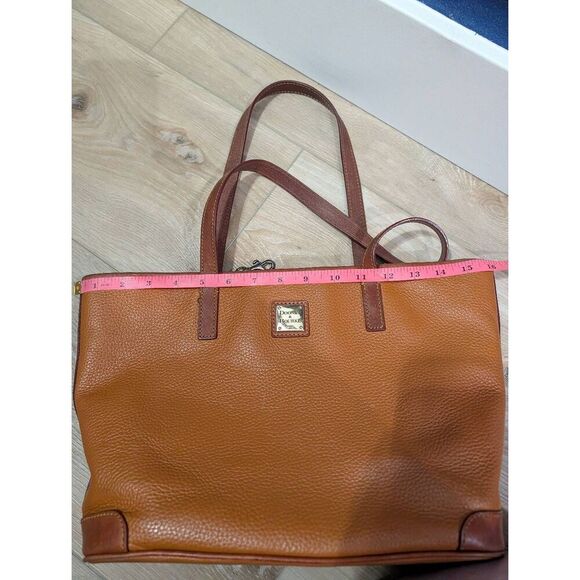 Dooney & Bourke Pebble Charleston Shopper Caramel Leather Tote Medium - Picture 7 of 16